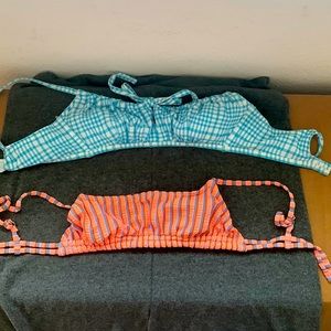 Two bathing suit tops